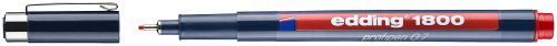 edding, EDDING Profipen 1800 0.70mm 1800-2-07 rot