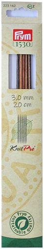 Prym, Prym 1530 Strumpfstricknadeln 3.00 mm, 20 cm, Birkenholz