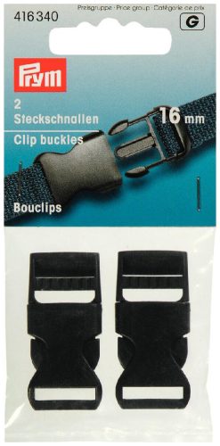 Prym, Prym Steckschnallen stark, schwarz 16 mm, Karte 2 Stk., 100 % PES