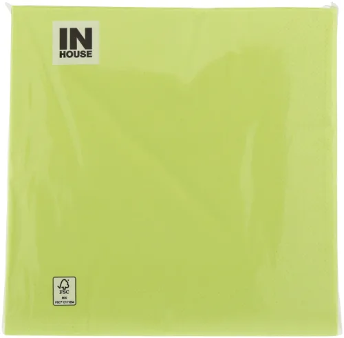 Inhouse Servietten limettengrün 33cm 50 Stück