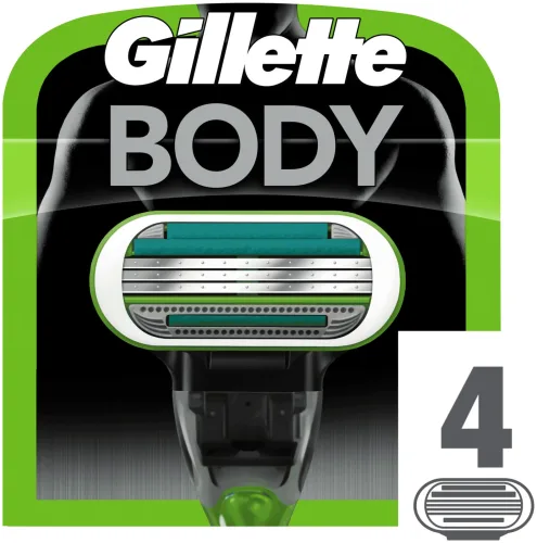 Gillette Body Rasierklingen 4 Stück