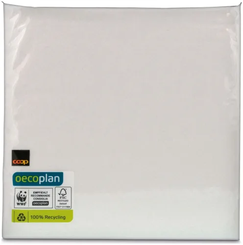 Oecoplan Servietten 33x33cm 1/4 FSC 100 Stück