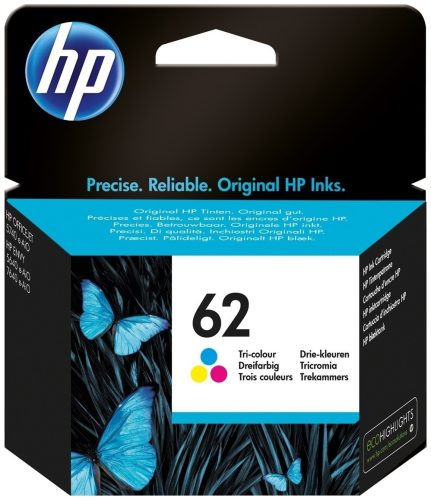 HP, HP 62 Original Tintenpatrone C2P06AE Cyan, magenta, gelb