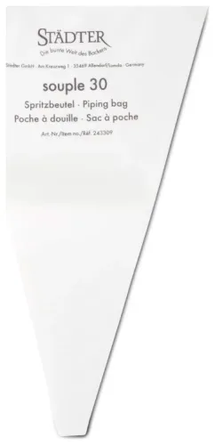 Städter Profi-Spritzbeutel 30 cm Weiß souple