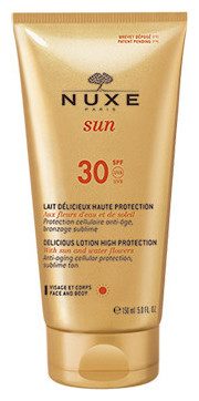 Nuxe, NUXE Sun Sonnenmilch Gesicht und Körper LSF 30 Sonnenschutz 150 ml