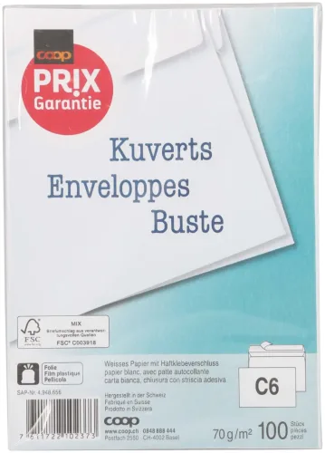 Prix Garantie Kuvert C6 100 Stück