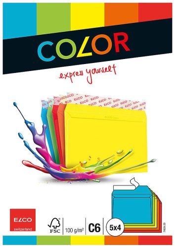Elco, ELCO Couvert Color C6 74634.00 100g, 5-farbig 5x4 St&uuml;ck