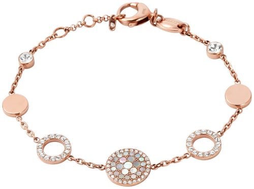 Fossil Jewels Fossil Damen Armband Pearl Disk Station