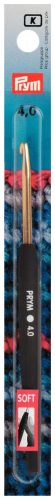 Prym, Prym Woll-H&auml;kelnadeln, Soft-Griff Alu, silber 4 mm x 14 cm, Karte