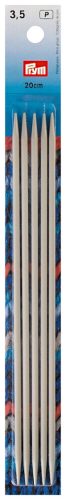 Prym, Prym Strumpfstricknadeln, grau 3.5 mm x 20 cm, Karte 5 St&uuml;ck