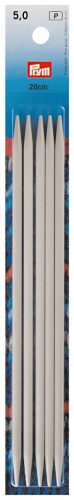Prym, Prym Strumpfstricknadeln, grau 5.00 mm, 20 cm