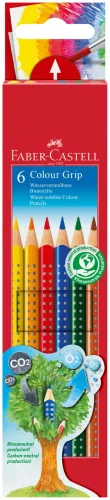 Faber-Castell, FABER-CASTELL Farbstifte Colour GRIP 112406 6 Farben