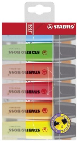 STABILO, STABILO Textmarker BOSS ORIGINAL 2-5mm 70/6 6-farbig ass.