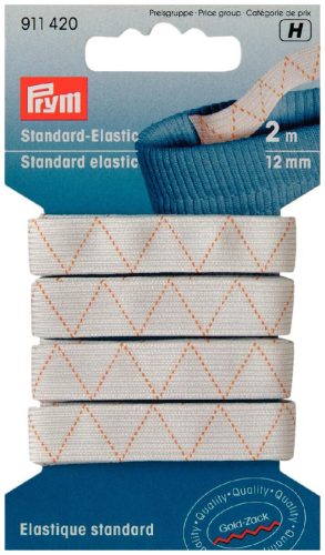 Prym, Prym Standard-Elastic, weiss 12 mm, Karte 2 m