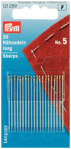 Prym, Prym N&auml;hnadeln lang Nr. 5 0.80 x 40 mm, Karte 20 Stk., Stahl