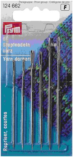 Prym, Prym Stopfnadeln kurz Stahl, silber Nr. 5/0-1/0, Karte 6 St&uuml;ck