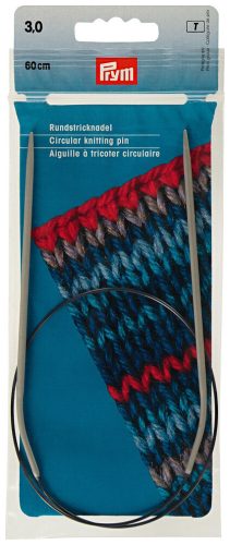 Prym, Prym Rundstricknadel Kunststoff, grau 3.00 mm, 60 cm, Beutel