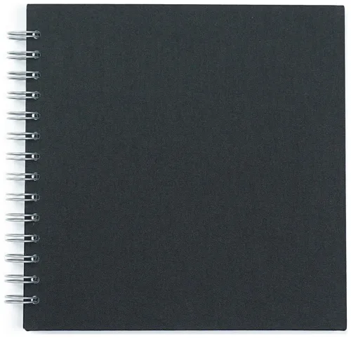 Fotoalbum mit Spiralbindung 20x20cm schwarz