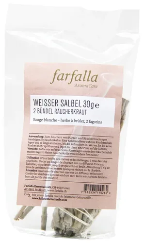 farfalla Weisser Salbei Bündel, 30g (2 x 15g)
