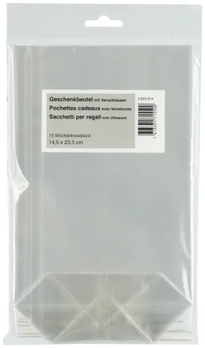 Pralinenbeutel transparent, 14.5x23.5cm, 10 Stück
