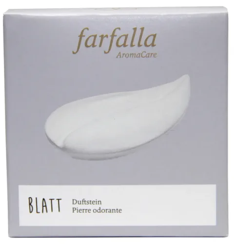 farfalla, FARFALLA Duftstein Blatt Unterseite glasiert
