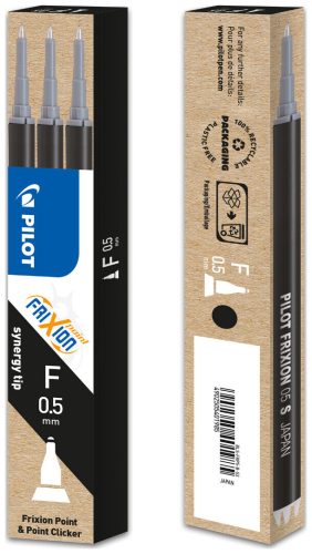Pilot, PILOT Roller FriXion Mine 0,5mm BLSFRP5B schwarz 3 St&uuml;ck