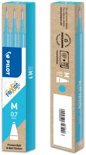 Pilot, PILOT Mine FriXion Refill BLSFR7LB hellblau, 3er Set