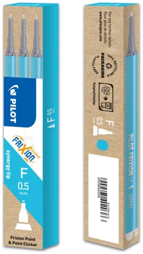 Pilot, PILOT Roller FriXion Mine 0,5mm BLSFRP5LB hellblau 3 St&uuml;ck