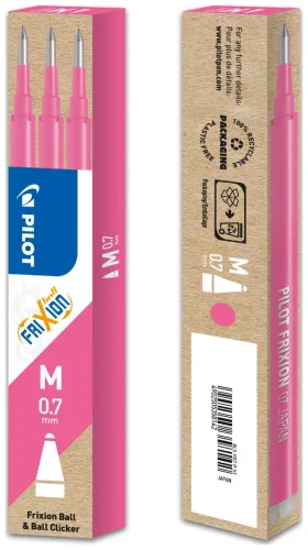 Pilot, PILOT Mine FriXion Refill BLS-FR7-P-S3 pink, 3er Set