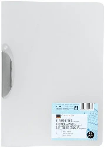 Coop Qualité&Prix Klemmh. transparent Clip grau
