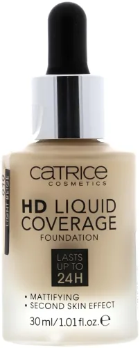 CATRICE, CATRICE - HD Liquid Coverage Foundation,  HD Liquid Coverage Foundation 032, 30 ml,  Light Beige