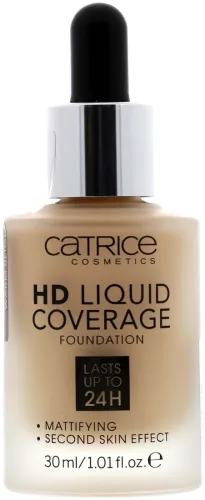 CATRICE, CATRICE - HD Liquid Coverage Foundation,  HD Liquid Coverage Foundation 032, 30 ml,  Warm Beige