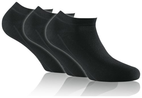 Rohner, Rohner - Socken  Sneaker basic 3er  Gr.3942, für Damen, Schwarz, Größe 39-42
