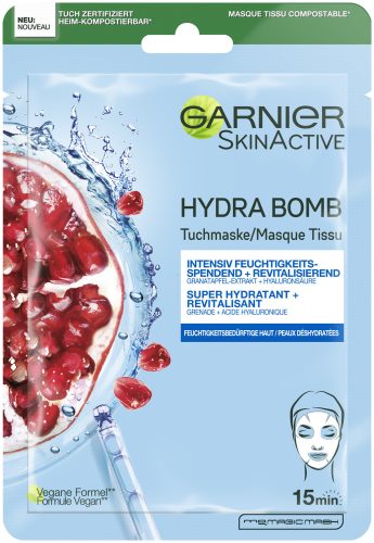 GARNIER SkinActive Hydra Bomb Tuchmaske Granatapfel (28g)