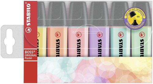 STABILO, STABILO Textmarker BOSS Pastell 70/6-2 6er Etui