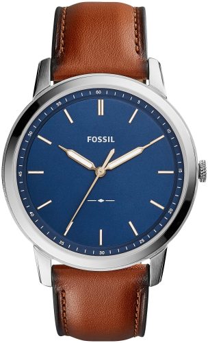 Fossil Herrenuhr The Minimalist Slim Leder Braun