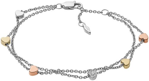 Fossil Jewels Fossil Damen Armband Tri-Tone Heart