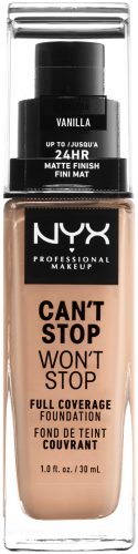 NYX Professional Makeup Can't Stop Won't Stop Foundation, Vanilla