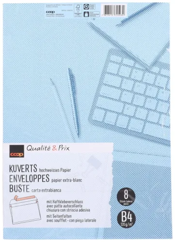 Coop Qualité & Prix Kuvert B4 8 Stück