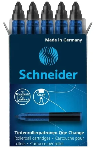 Schneider, SCHNEIDER Rollerpatrone 0.6mm 4029 One Change schwarz 5 St&uuml;ck