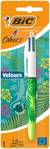 BIC, BIC Kugelschreiber Clip 1mm 9672961 4 Colours Velours
