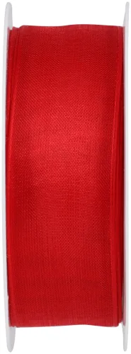 Organza rot mit Kante 25mmx4m