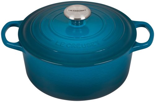 Le Creuset, Le Creuset, Gastro Küchenartikel, Le Creuset Signature Bräter 24 cm Deep Teal Töpfe und Pfannen, Produkte & Wohnen