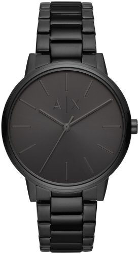 Armani Exchange Uhr 3-Zeiger-Werk Edelstahl schwarz