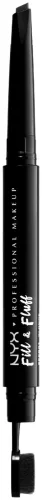 NYX Professional Makeup Fill & Fluff Eyebrow Pomade Pencil 08 Black, 0.2g