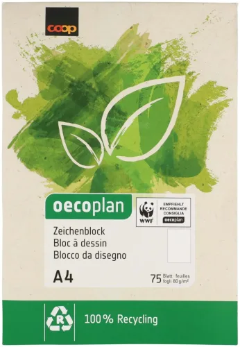 Oecoplan Zeichenblock A4 80 g/m2