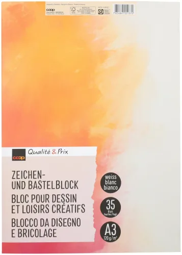 Coop Zeichenblock A3 120 g/m2