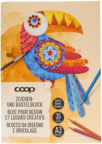 Coop Zeichenblock A3 120 g/m2
