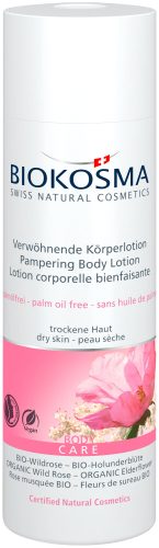 Biokosma Verwöhnende Körperlotion Bio-Wildrose – Bio-Holunderblüte