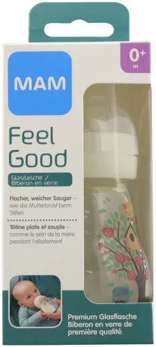 Mam - Fläschchen,  Glasflasche, 0 m, Multicolor